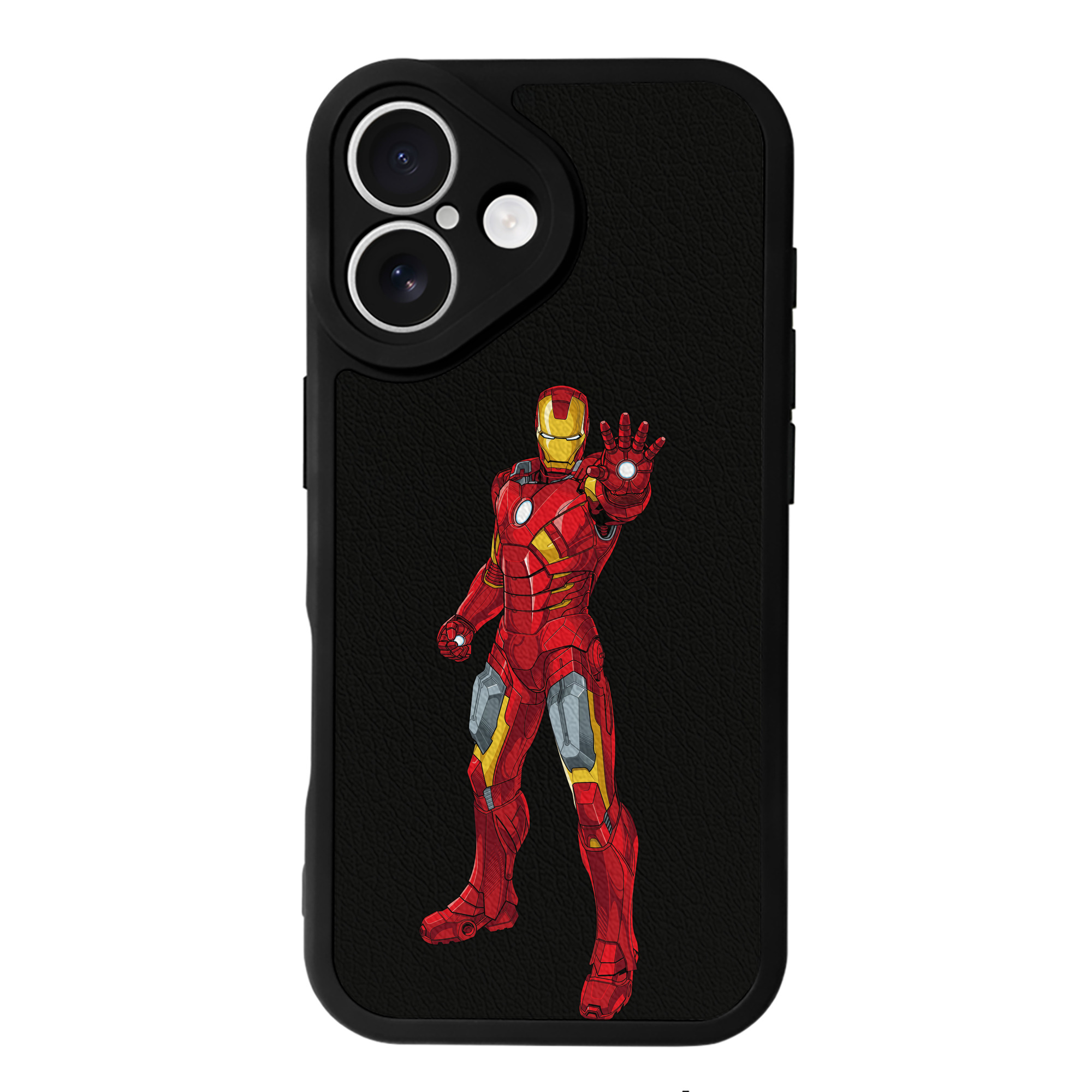 （画像用） アベンジャーズ The Avengers 【iPhone 16シリーズ対応】シリコンスマホケース（レザー調） 材質：シリコン
